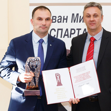 Simo Salapura dobitnik nagrade Sportskog saveza Vojvodine ''Jovan Mikić Spartak''