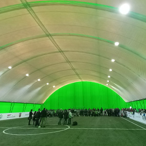 Допринос развоју спортске инфраструктуре града - отворен савремен фудбалски балон на терену Спортског центра “Лехел” у Мужљи 