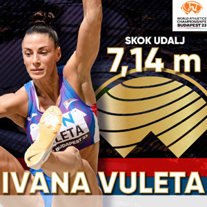 Ivana Vuleta svetska šampionka s novim nacionalnim rekordom, čestitka gradonačelnika Zrenjanina