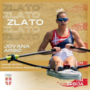 Jovana Arsić prvakinja Evrope u veslanju i nada srpskog i zrenjaninskog sporta za Pariz - čestitka gradonačelnika 
