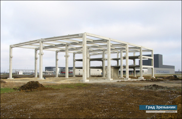 Betonski skeleti za četiri nove proizvodne hale u zoni ''Jugoistok''