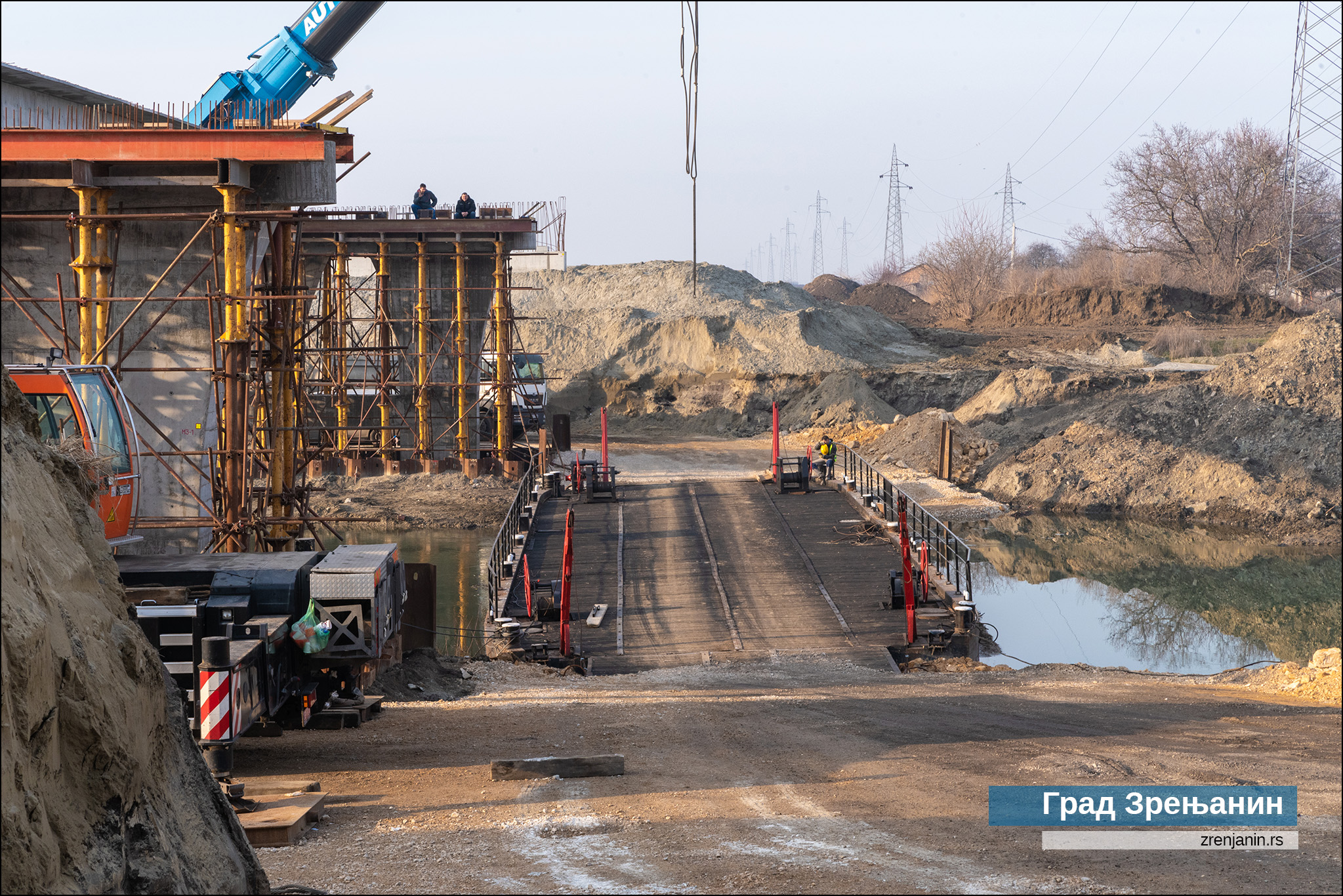 Premošćen Begej - počela montaža konstrukcije mosta na trasi obilaznice