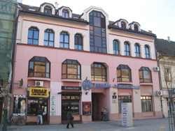 "Pink" zgrada u centru Zrenjanina