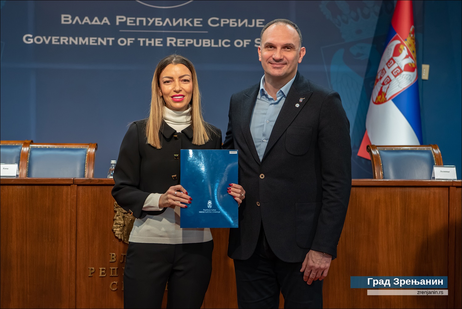 Градоначелник Зрењанина потписао уговор у Министарству привреде за изградњу атмосферске канализације у Мошоринској улици